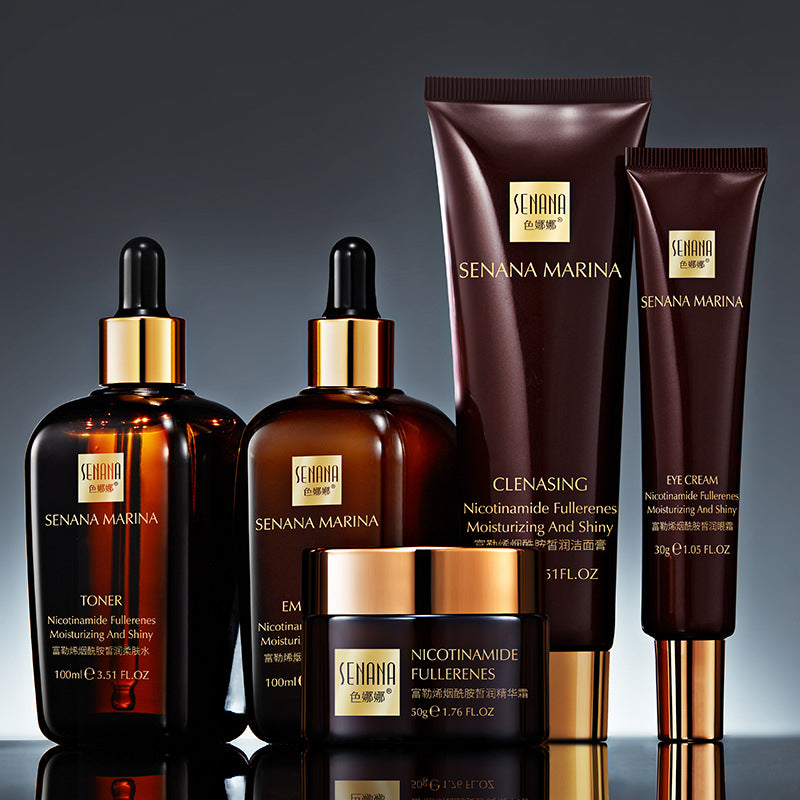 Senana Marina Fullerene Nicotinamide Moisturizing Five-piece Facial Set