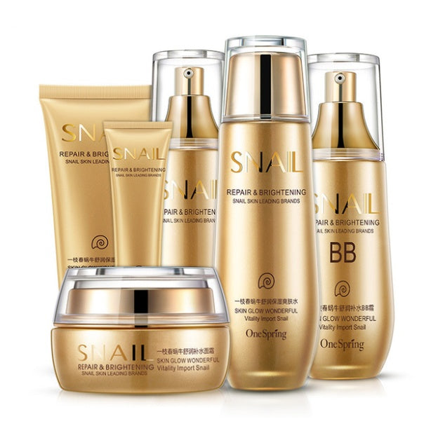 Snail Brand 6pcs Moisturizing And Hydrating Care Set