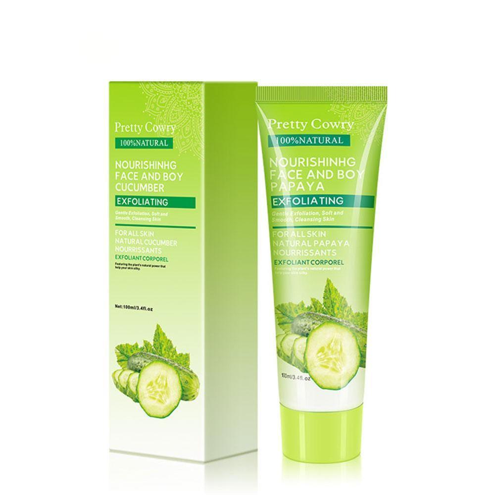 Cucumber/Coconut/Papaya Facial Exfoliating Gel Cream (Dead Skin Removal)