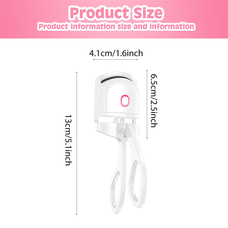 Temperature Controlled Heated Eyelash Curler (Portable Charging)