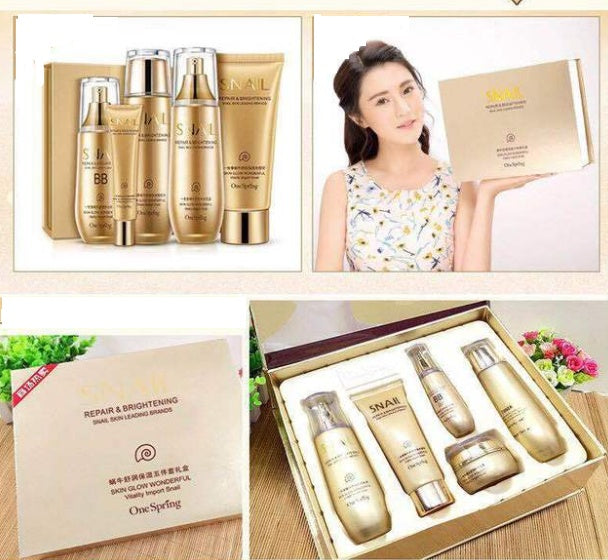 Snail Brand 6pcs Moisturizing And Hydrating Care Set