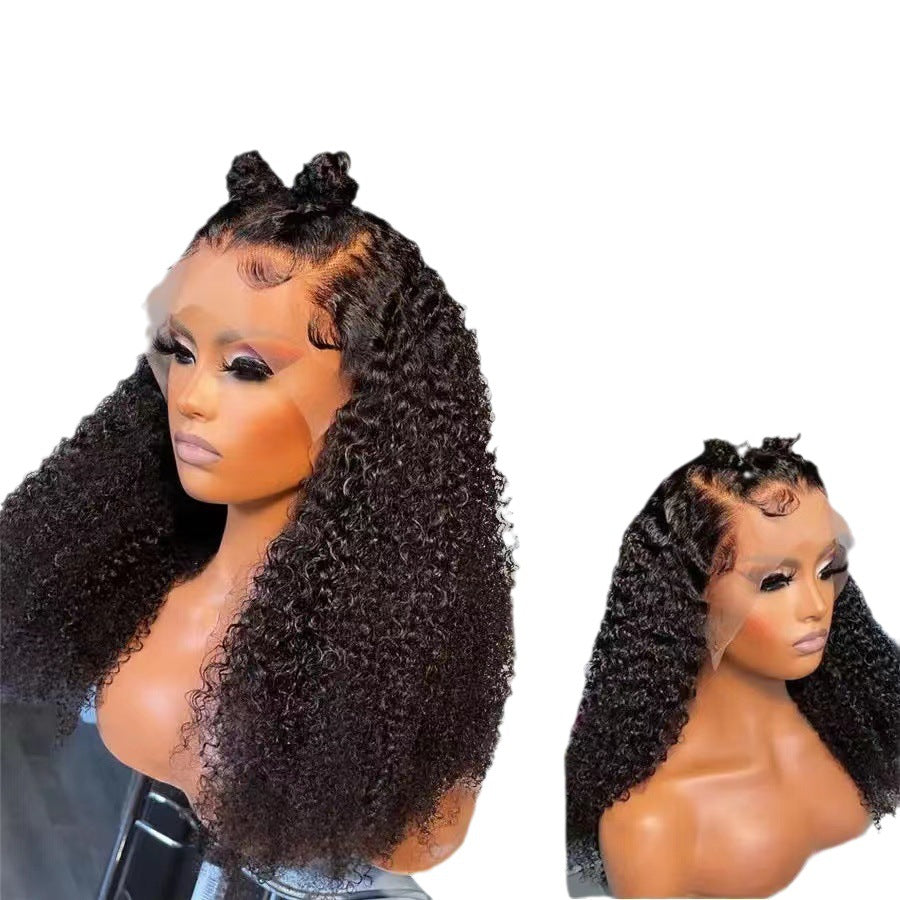Women's Wigs With Small Curly Hair & Front Lace,Extra Parting Space,Freestyle Edge,Pre- Plucked natural hair Line.12 inches,14 inches,16 inches,18 inches,20 inches,22 inches,24 inches,26 inches,28 inches,30 inches,32 inches.