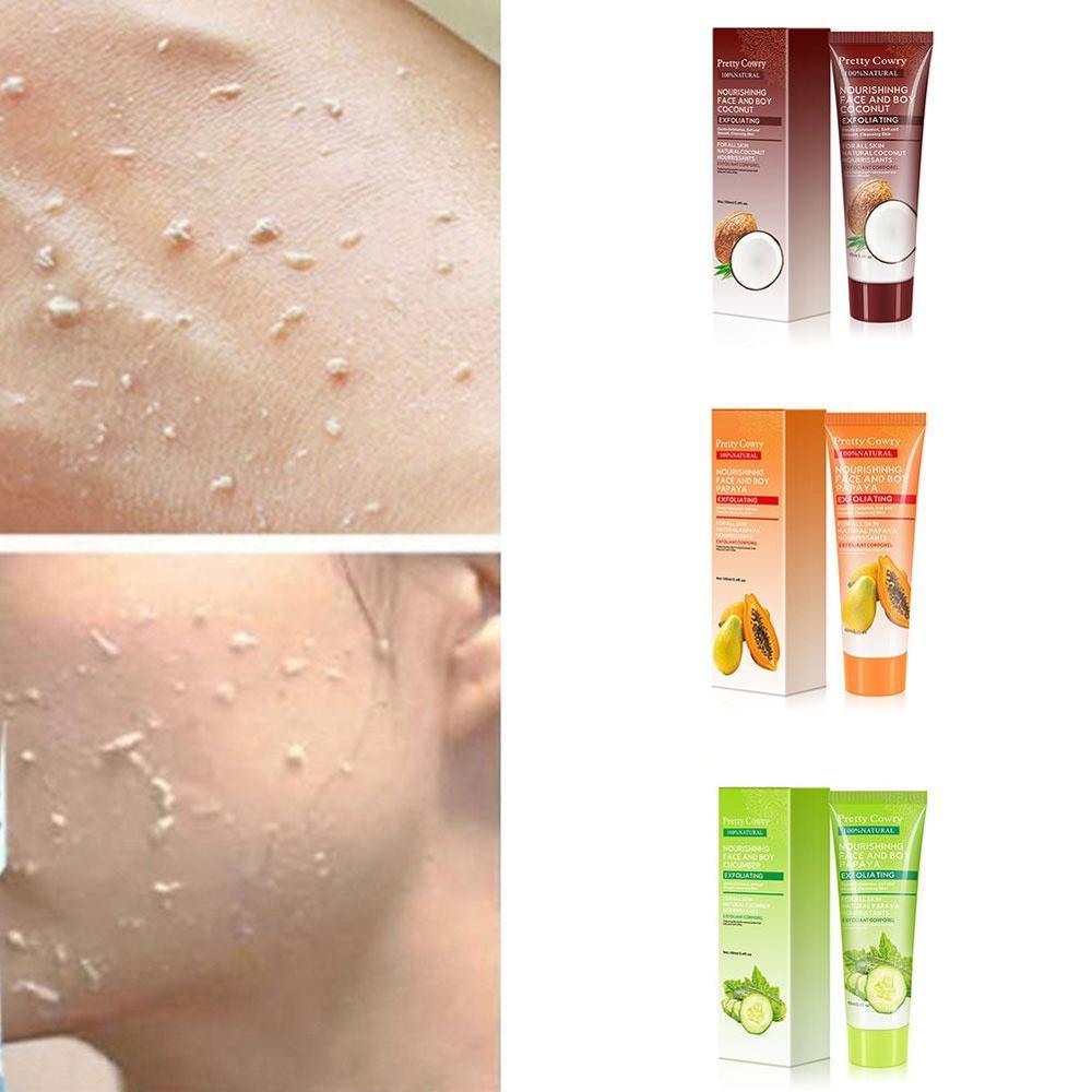 Cucumber/Coconut/Papaya Facial Exfoliating Gel Cream (Dead Skin Removal)