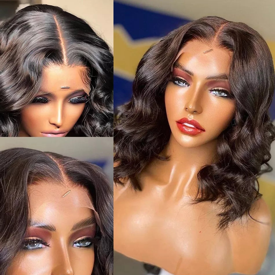 4×4 lace closure wig,4 combs sides, Elastic net & band,13×6 Lace cap front, Adjustable strap,Pre-plucked natural hair line.